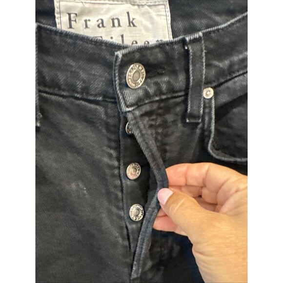 Frank & Eileen Monaghan Size 28  Mom Jeans Black Wash High Rise Straight $249 - Picture 9 of 16